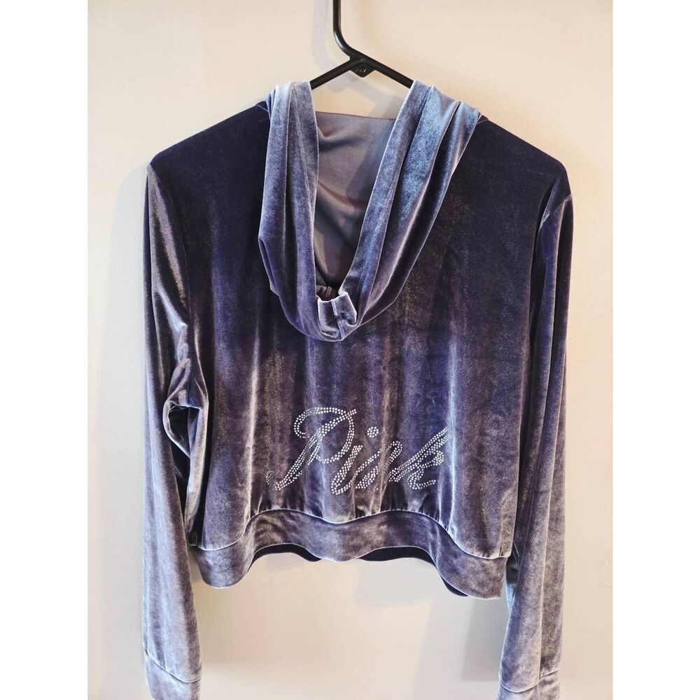 Victoria's Secret PINK Velour Bling Cropped Jacket